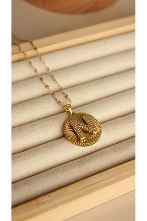گردنبند استیل ( فولاد ) زرد استیل (فولاد) Tişt Accessory - کد 941528659