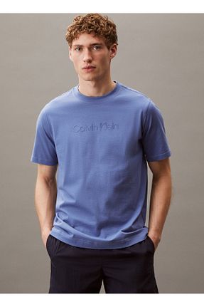 تیشرت آبی مردانه Calvin Klein - کد 941559186