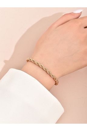 دستبند جواهر زرد زنانه روکش طلا Beyma - کد 941563175