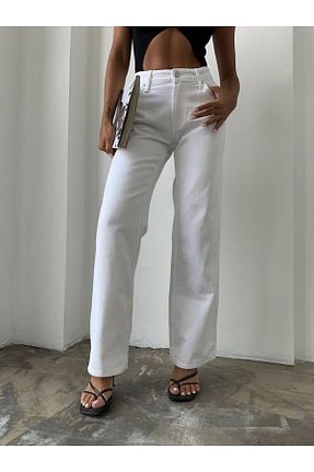 شلوار سفید زنانه بافتنی DENİKK - کد 941586361