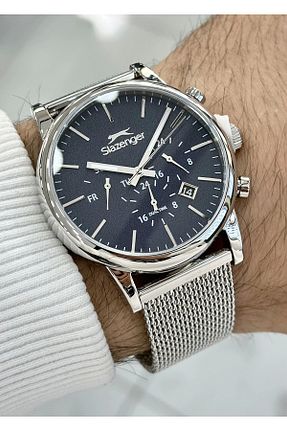 ساعت مچی سرمه ای مردانه 43 میلی متر Slazenger - کد 941601739