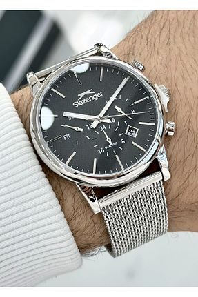 ساعت مچی مشکی مردانه 43 میلی متر Slazenger - کد 941601674