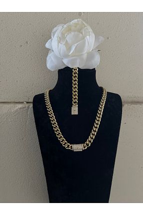 گردنبند استیل ( فولاد ) زرد زنانه استیل ضد زنگ XUPING JEWELRY - کد 941639375