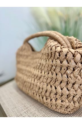 کیف دستی بژ سایز متوسط YELİZ HANDMADE - کد 941655292