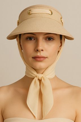 کلاه بژ زنانه حصیر LAGRANZE - کد 941662878