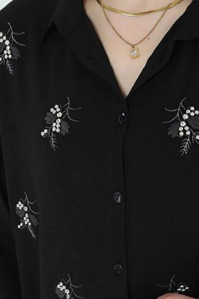 پیراهن حجاب مشکی زنانه رگولار Butik - کد 941687127