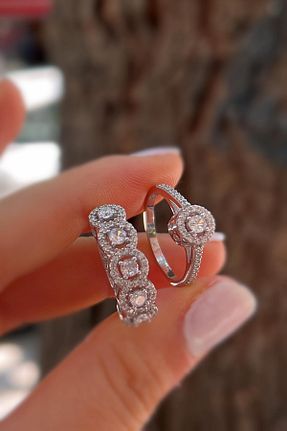 انگشتر نقره زنانه زیرکن Erer Gümüş - کد 941668551