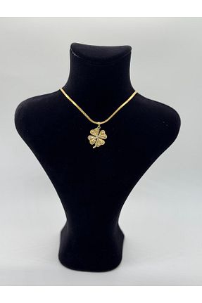 گردنبند استیل ( فولاد ) بژ زنانه روکش طلا MODA - کد 941694278