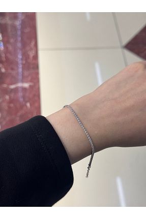 دستبند نقره طوسی زنانه 925 عیار GÜMÜŞ - کد 941701345