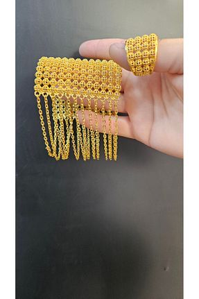 دستبند جواهر زرد زنانه روکش طلا Stor - کد 941963600