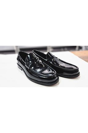 کفش کلاسیک مشکی مردانه چرم خالص NEWDERİSAN - کد 942005394