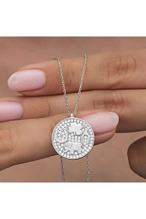 گردنبند نقره رنگی زنانه 925 عیار Gumush - کد 941807822