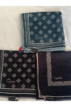 روسری آبی پلی استر Organic Scarfs - کد 941828871