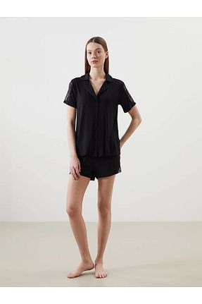 ست لباس راحتی مشکی زنانه ساده LC Waikiki - کد 941854641