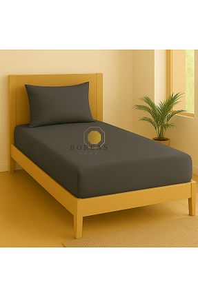 ست ملحفه تکنفره طوسی پنبه ای Boreas Home - کد 941857021