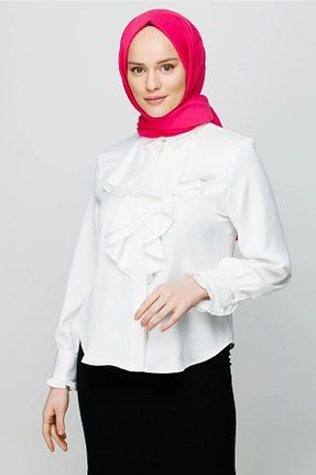 شال صورتی زنانه پنبه ای MENESSA - کد 941860781