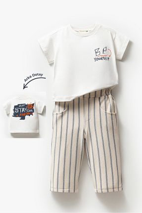 ست نوزادی سرمه ای بچه گانه پنبه ای Jikko Baby - کد 941888525