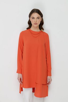 تونیک حجاب رنگی زنانه ویسکون Nihan - کد 942180208