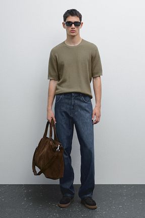 تیشرت سبز مردانه رگولار Massimo Dutti - کد 948348450