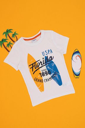 تیشرت سفید بچه گانه رگولار U.S. Polo Assn. - کد 941915339