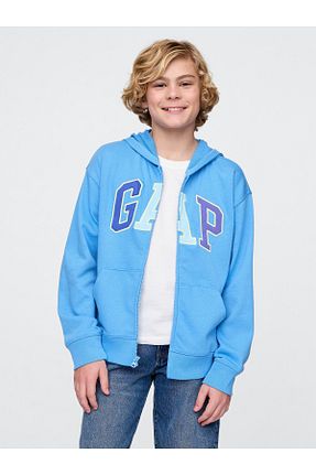 سوئیشرت آبی بچه گانه چاپی GAP - کد 942200592