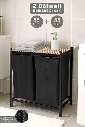 سبد لباس مشکی فلزی Meleni Home - کد 941945621