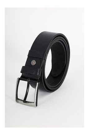 کمربند مشکی مردانه چرم خالص HSKBelt - کد 942014621