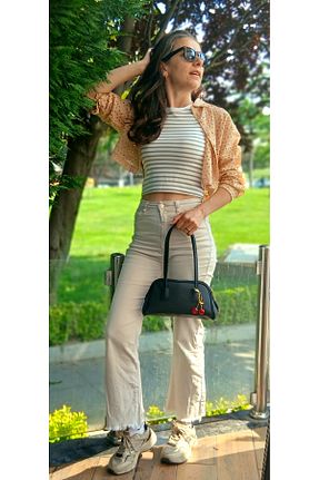 کیف دستی مشکی زنانه سایز متوسط ÇANTA - کد 942036166