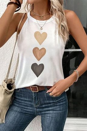 بلوز سفید زنانه Kalp Mossta - کد 942050384