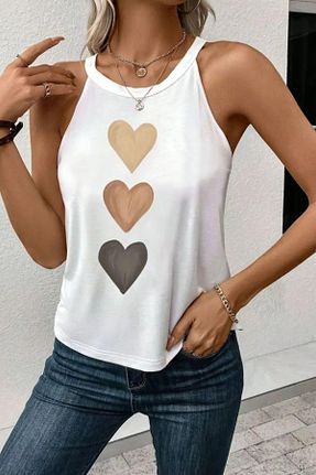 بلوز سفید زنانه Kalp Mossta - کد 942050384