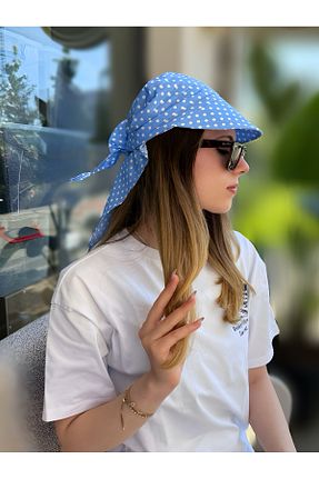 کلاه آبی زنانه پنبه ای ZERAMİNE - کد 942135290