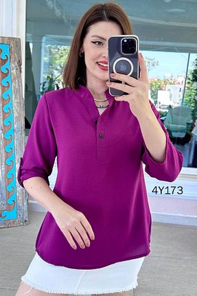 بلوز رنگی زنانه ساده İnce Topuk - کد 942203858