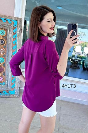 بلوز رنگی زنانه ساده İnce Topuk - کد 942203858