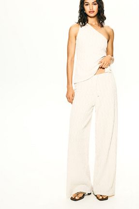 شلوار نباتی زنانه پنبه ای Pull & Bear - کد 942220500