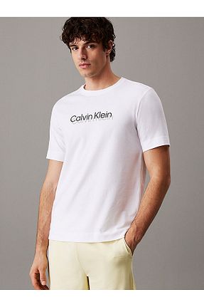 تیشرت سفید مردانه رگولار Calvin Klein - کد 942254871