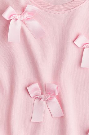 تیشرت صورتی بچه گانه رگولار H&M - کد 942319374