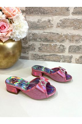 کفش مجلسی صورتی بچه گانه پارچه ای ROSE SHOES KİDS - کد 942302462