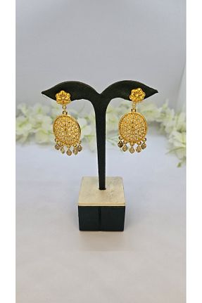 گوشواره استیل (فولاد) زرد زنانه روکش طلا michelle takı zerafetin yeni adresi - کد 942302783