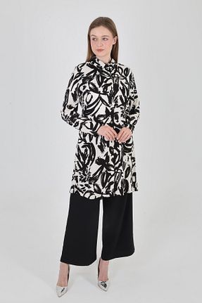 تونیک حجاب رنگی زنانه ویسکون Tasarım - کد 942405125