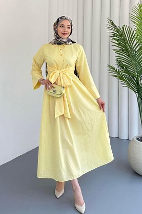 لباس زرد زنانه بافتنی Modaensarbutik - کد 942374212