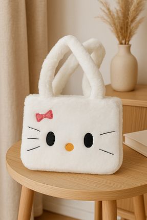 اسباب بازی مخملی سفید بچه گانه 40 cm Polly - کد 942466812