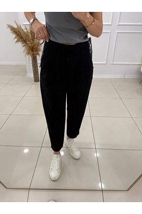 شلوار مشکی زنانه پنبه ای Butik - کد 940773818