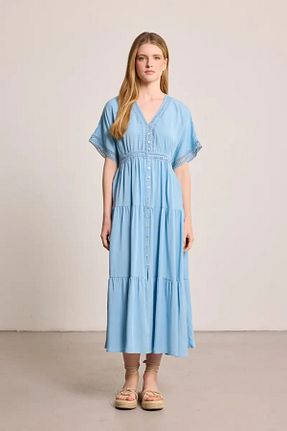 لباس آبی زنانه بافتنی Gusto - کد 940910159