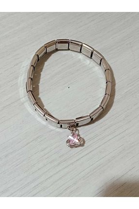 دستبند استیل (فولاد) طوسی زنانه استیل (فولاد) MSBTAKI - کد 940523993