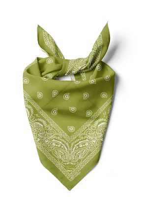 باندانا سبز پنبه ای DSCARF - کد 740945982