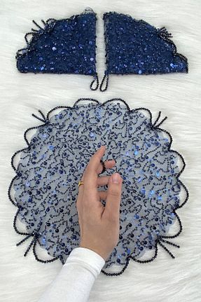 عقد و عروسی و حنابندان سرمه ای ZEYMERADE - کد 936171405