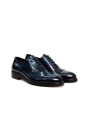 کفش کلاسیک سرمه ای مردانه چرم خالص Butik - کد 940802170