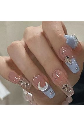 ناخن مصنوعی و اکسسوری آبی ELNİL BUTİK - کد 940799381