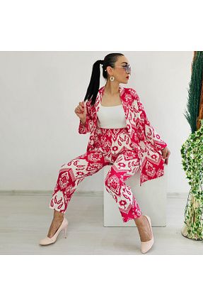 کیمونو و کافتان صورتی زنانه لیکرا Altı Üstü Butik - کد 863635718
