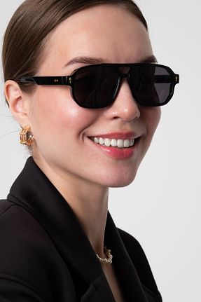 عینک آفتابی مشکی مردانه 55 Aqua Di Polo 1987 - کد 902359260